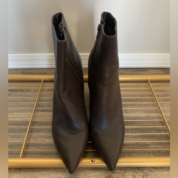 Steve Madden Chocolate Brown Heeled Boots - Picture 5 of 7